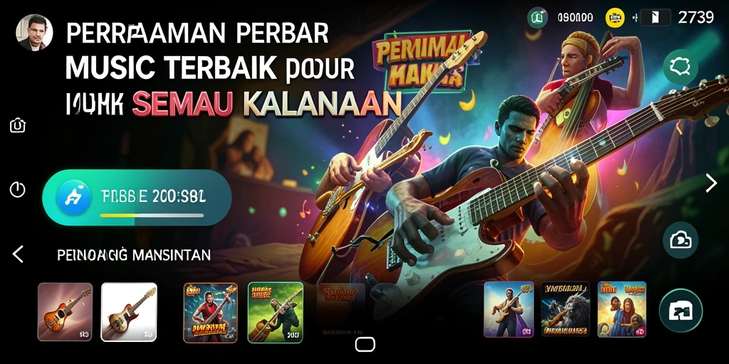 Tampilan gameplay menarik dari aplikasi musik 2739.