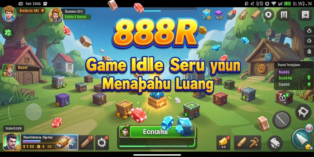 Screenshot utama 888R menampilkan gameplay Idle yang menarik.