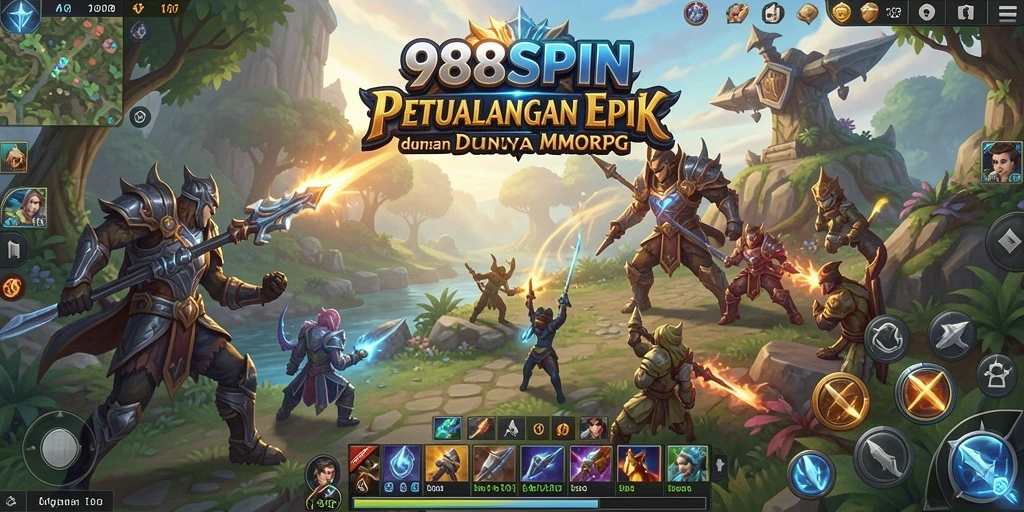 Tampilan gameplay epik dalam 988SPIN yang memukau.