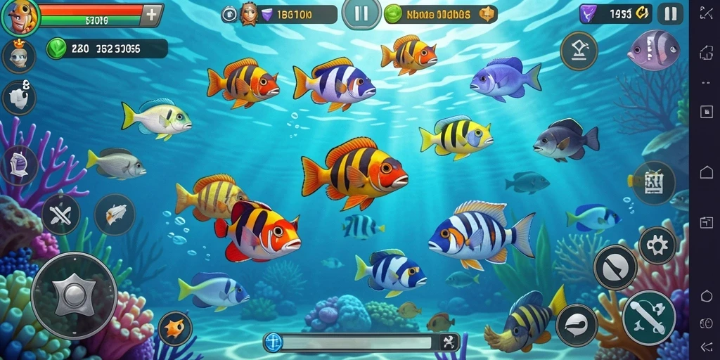 Tampilan gameplay seru dari API36 saat menangkap ikan.