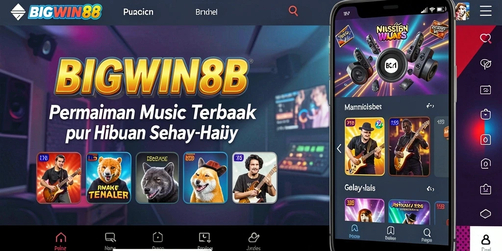 Tampilan menarik dari gameplay <strong>BIGWIN88</strong> yang mengedepankan kesenangan musik.