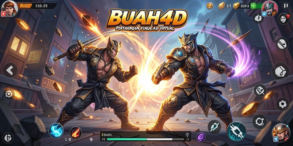 Gameplay aksi seru dan karakter yang unik di BUAH4D.