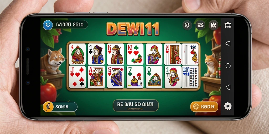 Tampilan gameplay Domino yang seru dan menarik di DEWI11.