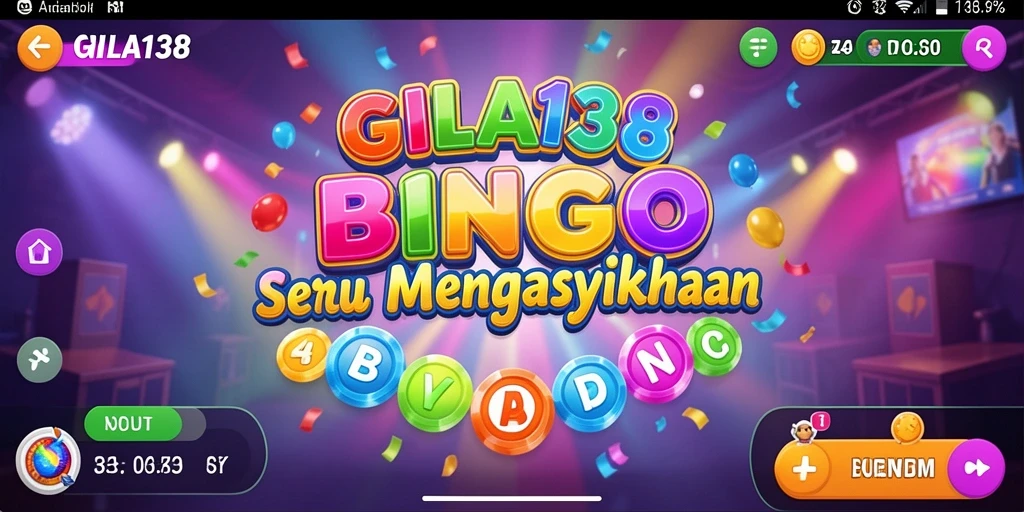 Screenshot gameplay GILA138 yang menampilkan suasana Bingo yang seru.