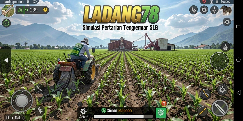Tampilan grafis yang menarik dari gameplay LADANG78.