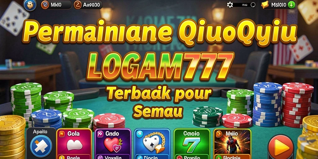 Screenshot gameplay LOGAM777 menampilkan suasana seru permainan QiuQiu.