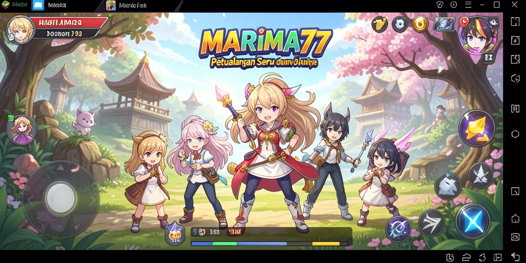 Tampilan gameplay yang seru dan karakter Anime yang mengagumkan.