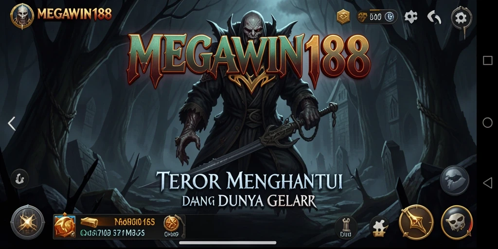 Screenshot MEGAWIN188 menampilkan momen menegangkan dalam gameplay Horror.