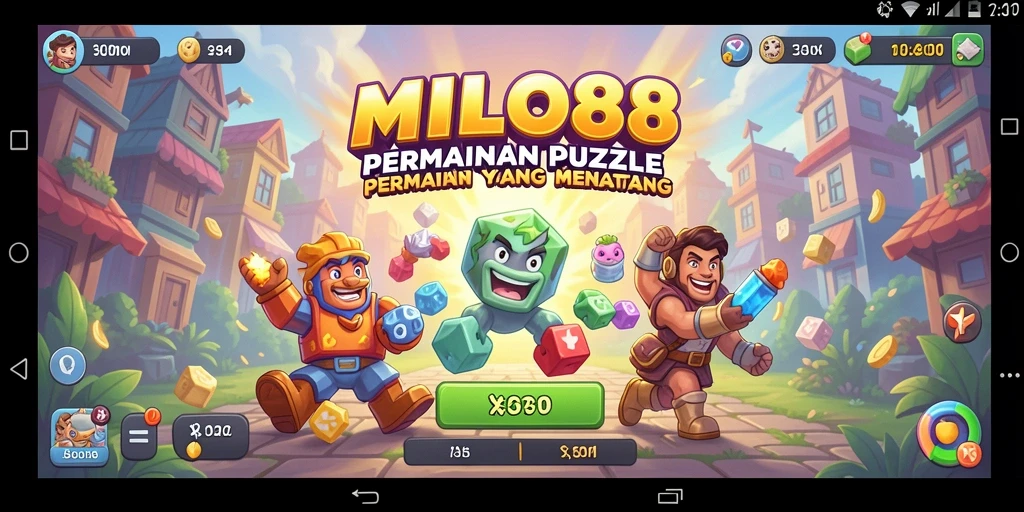 Tampilan gameplay menarik dari game Puzzle MILO88.