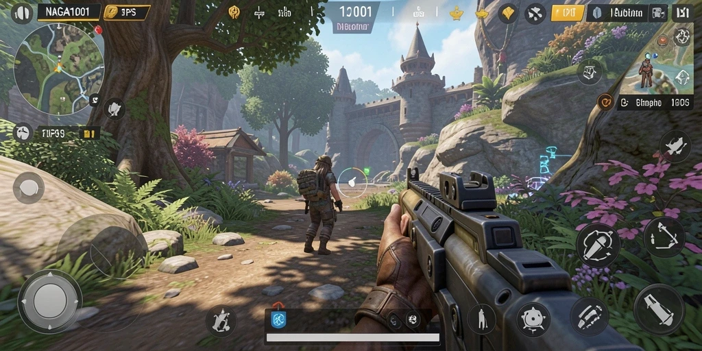 Tangkapan layar dari gameplay NAGA1001 yang mengesankan dan penuh aksi.