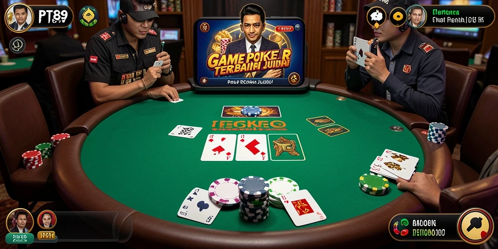 Tampilan gameplay PT89 yang menarik dan interaktif dalam permainan Poker.