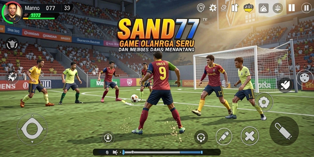 Gameplay seru SAND77 dalam pertandingan olahraga yang mendebarkan.
