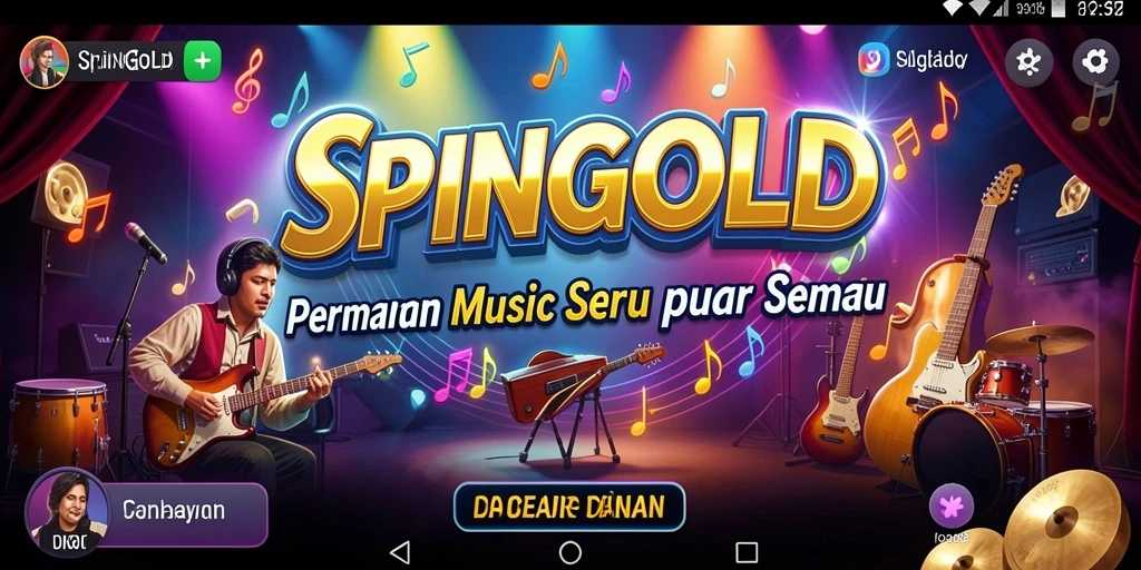 Tampilan gameplay SPINGOLD yang seru dan interaktif.