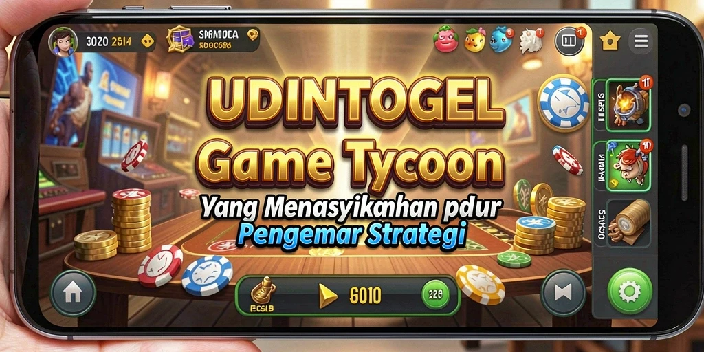 Tampilan menarik dari gameplay UDINTOGEL yang menggambarkan bisnis yang berkembang.