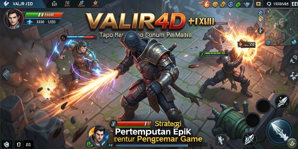 Tangkapan layar VALIR4D menampilkan pertempuran strategis yang intens.